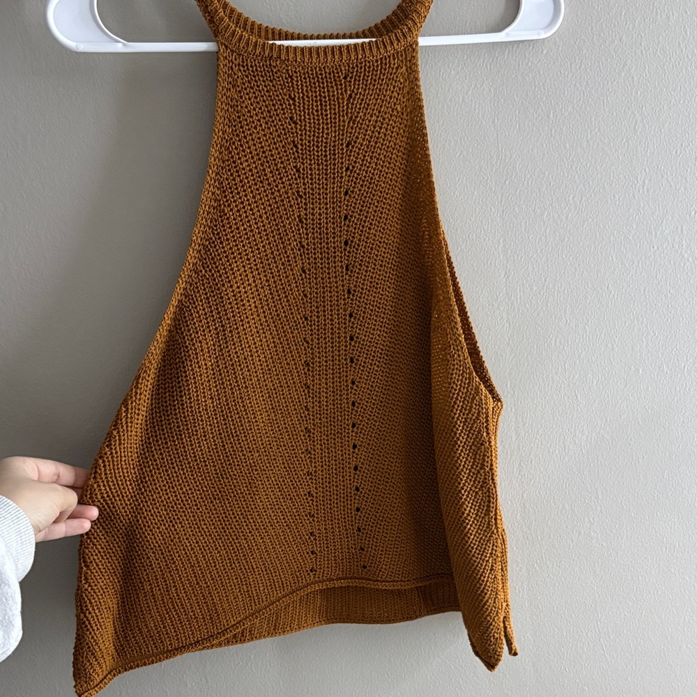 Rust Knit Tank Top